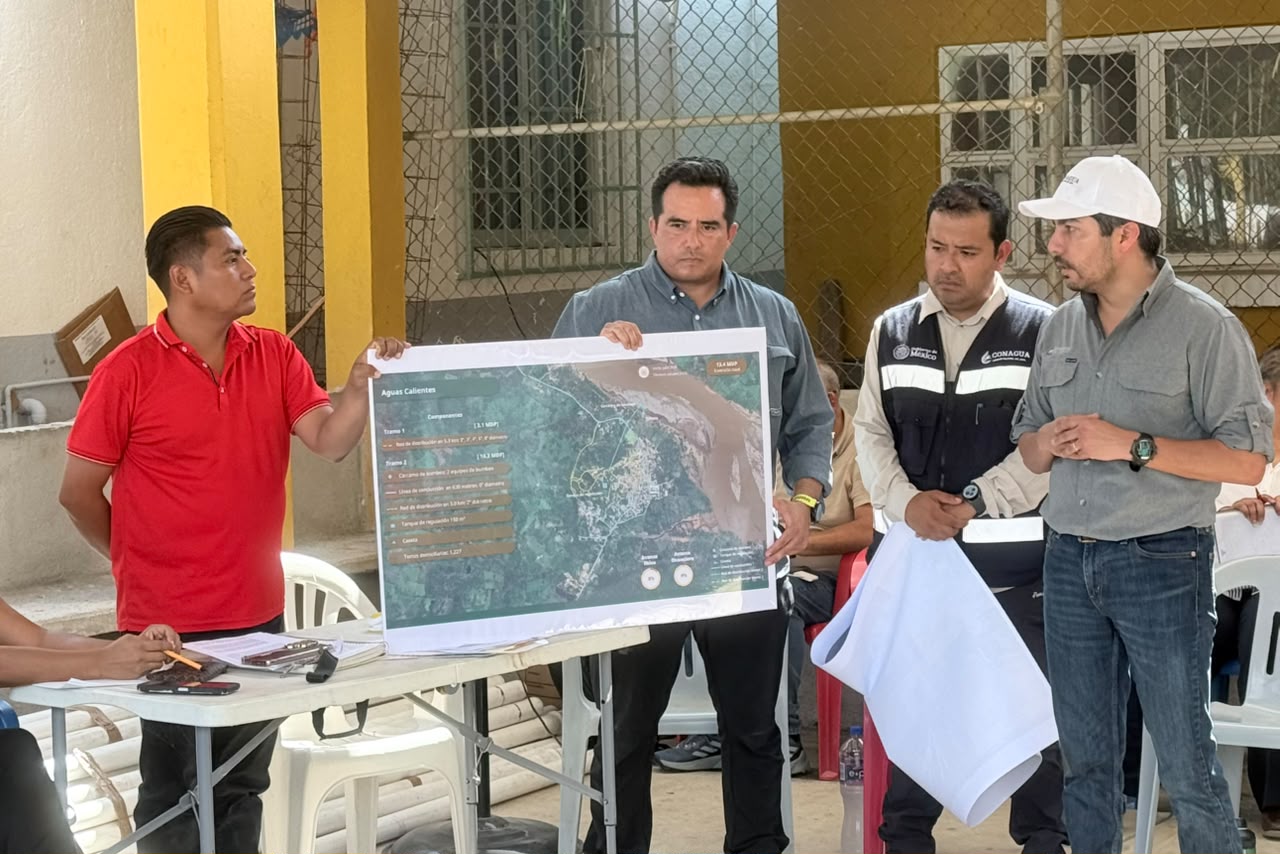 Da Gobierno del Estado acompañamiento a la CNA en diálogo y atención integral a la localidad de Aguas Calientes