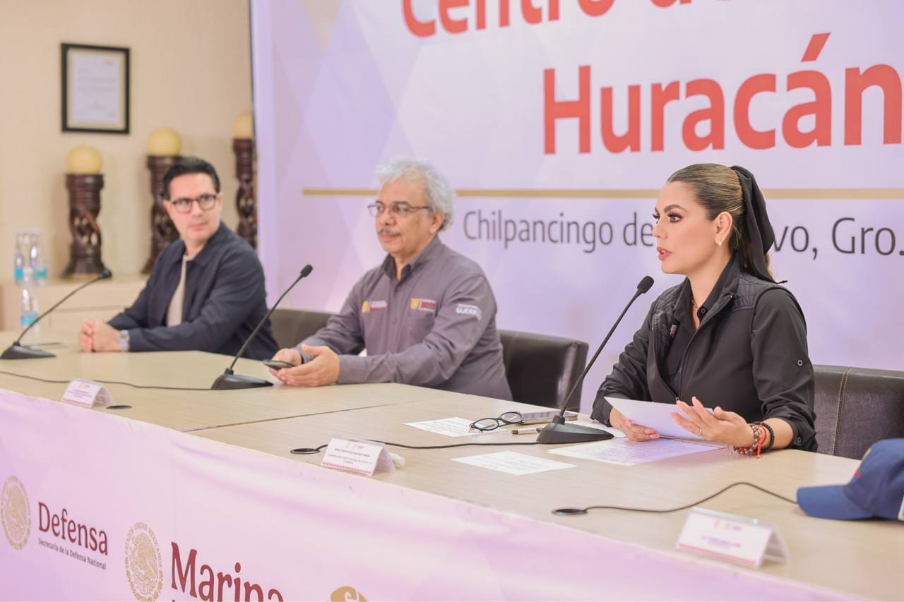 Evelyn Salgado no baja la guardia en Guerrero; autoridades mantienen alerta preventiva por huracán Polo