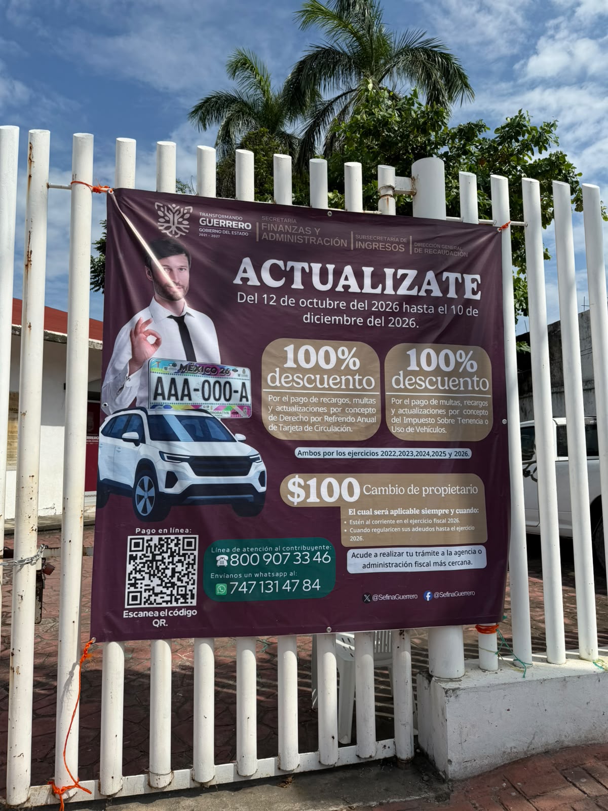 Llaman a regularizar adeudos de automovilistas de Zihuatanejo con descuentos del 100%